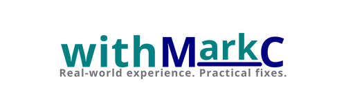 withMarkC logo – Practical help. Real-world experience.